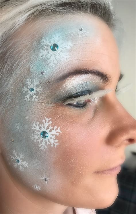 Frozen Elsa Makeup Idea Frozen Frozenelsa Airbrush Makeup Snowflakes Karneval Schminken