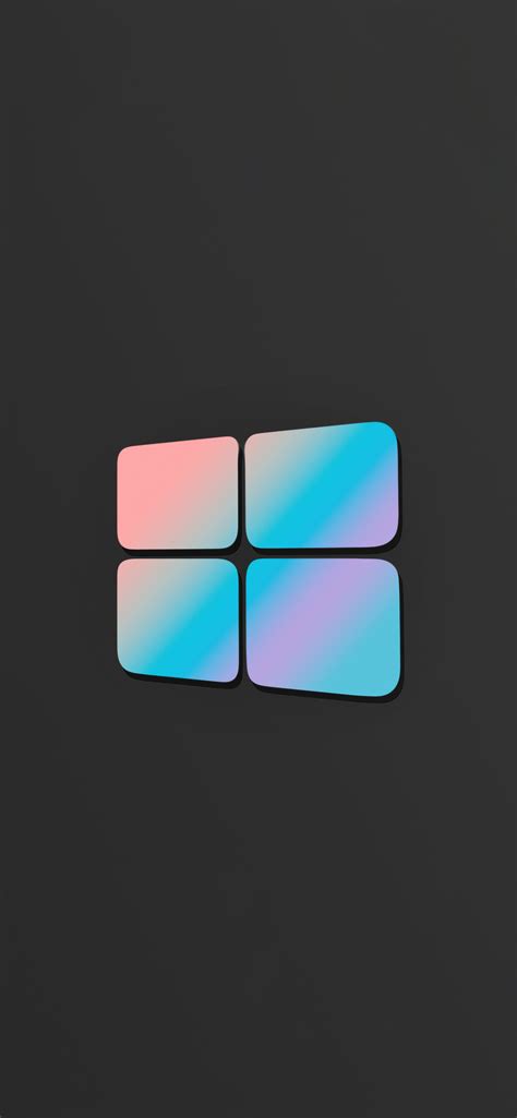 1242x2688 Windows 10 Logo Gray 4k Iphone Xs Max Hd 4k Wallpapers