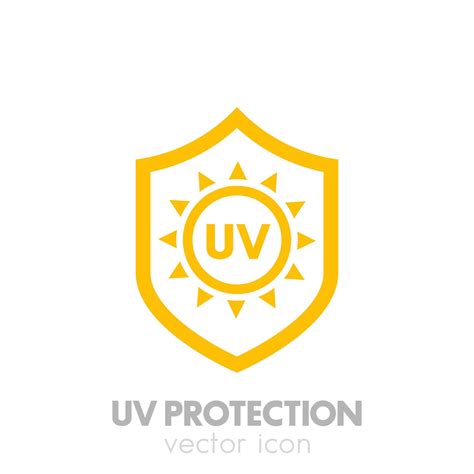 Uv Protection Vector Icon On White 3463284 Vector Art At Vecteezy