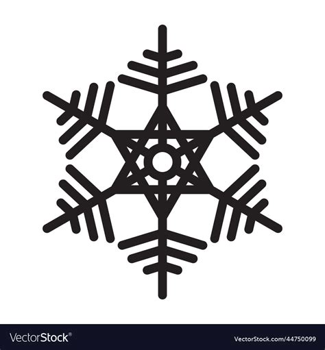 Christmas Snowflake Royalty Free Vector Image Vectorstock