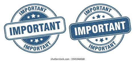 Important Stamp Important Sign Round Grunge Stock Vector Royalty Free