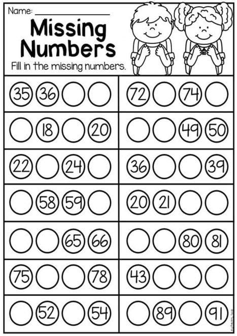 Number Printable Worksheets Free