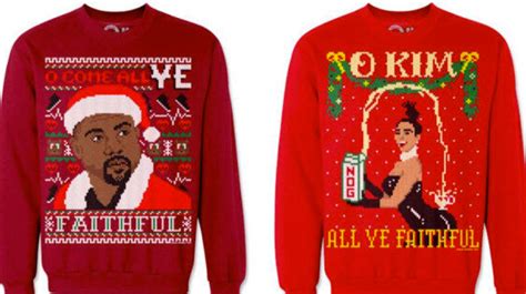 these kim kardashian and kanye west christmas sweaters are perfect for the kimye fan huffpost null