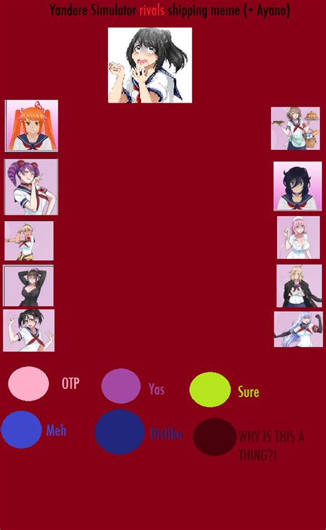 Yandere Sim Rival Shipping Chart Blank By Fanartiquess On Deviantart