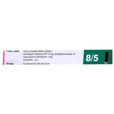 Coversyl AM 8 5 Tablet 10 S Price Uses Side Effects Composition