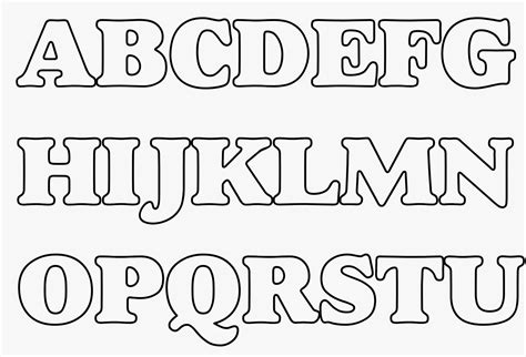 Moldes De Letras Abecedario Completo Para Imprimir Imagui