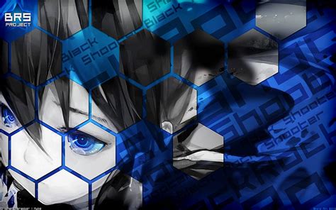 Brs Anime Black Rock Shooter Kuroi Mato Blue Eyes Black Hair Hd