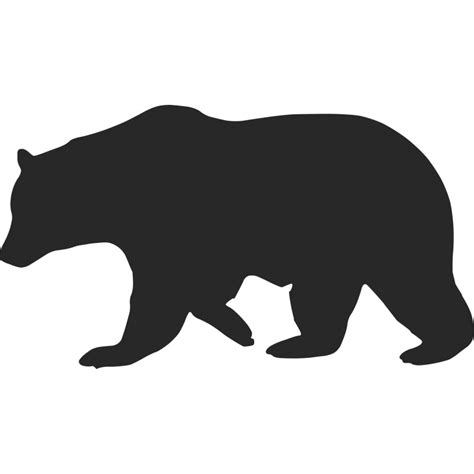 Grizzly Bear Silhouette Vector Free Download On Clipartmag