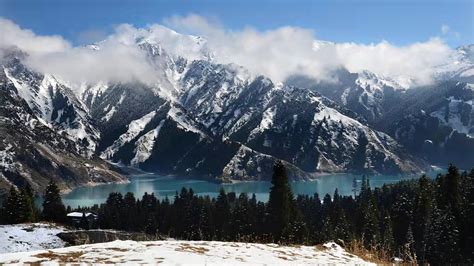 Live Picturesque Tianchi Lake In Northwest Chinas Xinjiang Cgtn