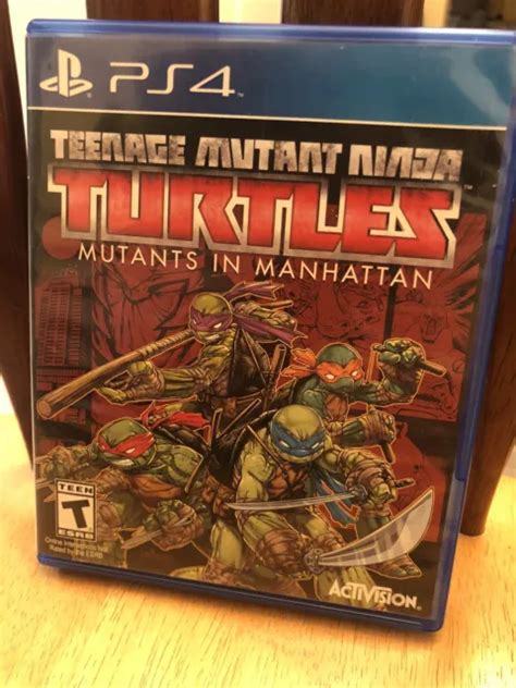 teenage mutant ninja turtles mutants in manhattan playstation 4 ps4 game rare 69 95 picclick