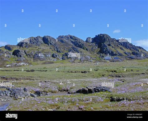 View Of Rugged Hills On The Island Of Colonsay Inner Hebrides Scotland