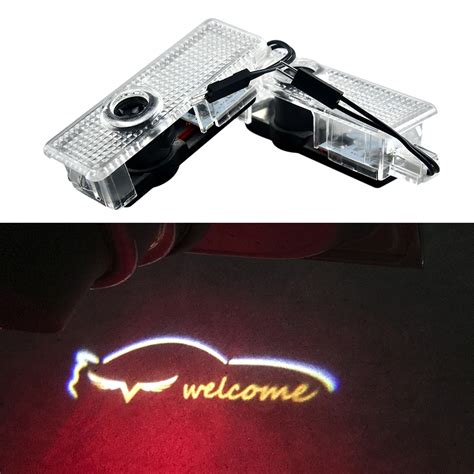 2pcs Creative Car Door Light Welcome Logo Shadow Laser Led Light For