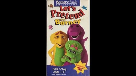Barney Lets Pretend With Barney 1994 Vhs Rip Youtube