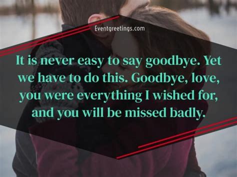 25 Emotional Goodbye Message For Boyfriend Events Greetings