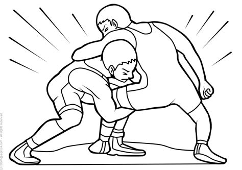 Wrestling: Coloring Pages & Books - 100% FREE and printable!
