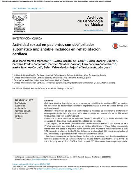 pdf sexual activity in implantable cardioverter defibrillator patients included in cardiac