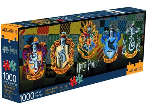 Harry potter jigsaw puzzle 3 x 1000 pieces, new and sealed, 3000 pieces fun gane. Harry Potter 1000 Piece 12"x36" Slim Puzzle - Crests