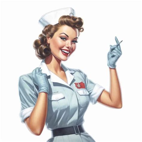 Nurse Pin Up Illustration Prompt Library