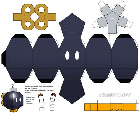 Papercraft Templates Guidance Papercraft Templates Mario Crafts