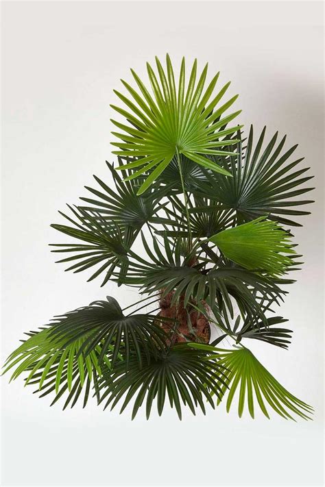 Artificial Flowers Green Lady Palm Tree Artificial Rhapis Plant