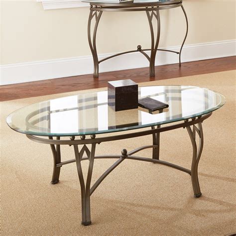 steve silver madrid oval glass top coffee table glass top coffee table