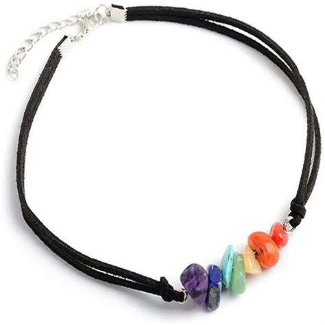 Handmade Multilayer 7 Chakra Stone Choker Necklace For Women And Girls