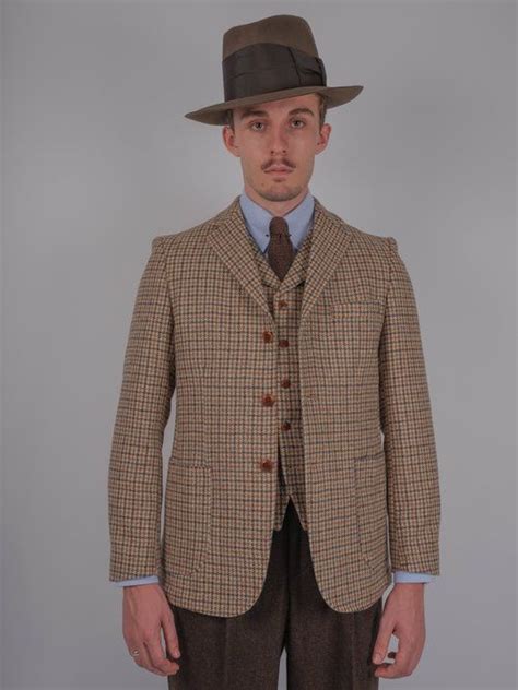 Thomas Farthing Harris Tweed Jacket Harris Tweed Waistcoat 1920s