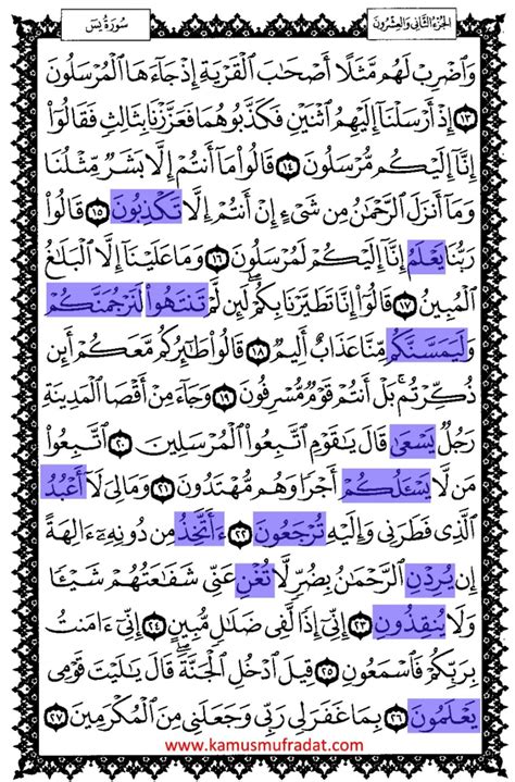 Lengkap dengan tafsir dan asbabun nuzul. 52 Contoh Fi'il Mudhari di Dalam Al-Quran dan Artinya ...