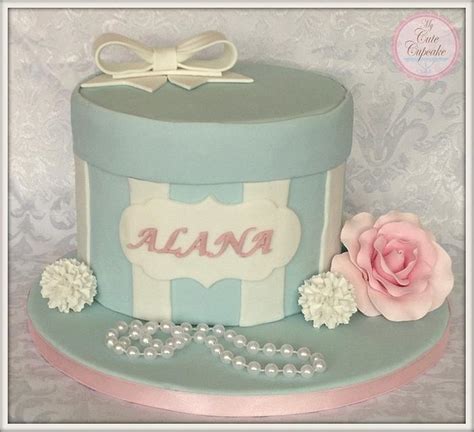 vintage hat box cake decorated cake by my cute cupcake cakesdecor