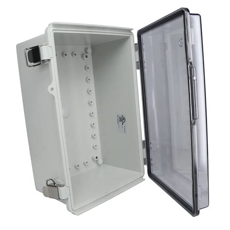 Fiberglass Box With Stainless Steel Latch And Clear Cover Ptq 11059 C
