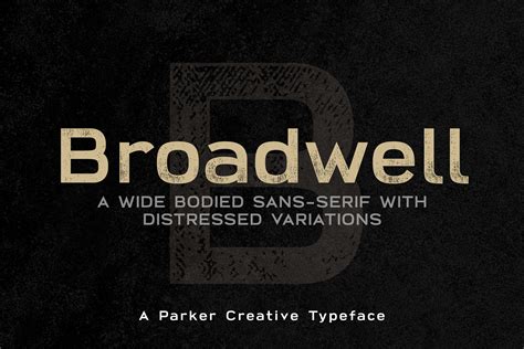 Broadwell Bold Distressed Font 148247 Sans Serif Font Bundles