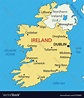 Republic of ireland - map Royalty Free Vector Image