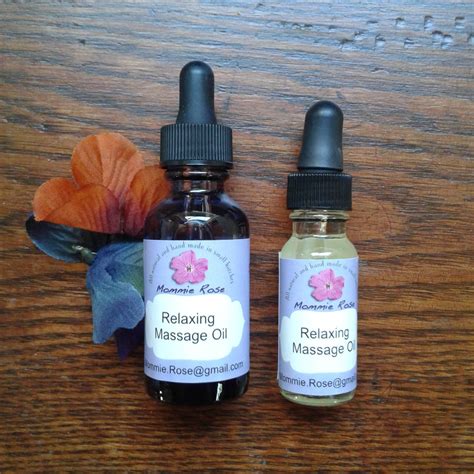 Relaxing Massage Oil Made With Essential Oils Massage Oil