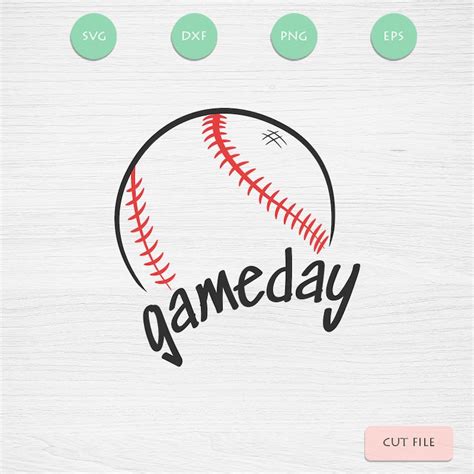 Baseball Game Day Gameday Shirt Print Svg Eps Dxf Png Etsy