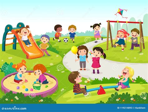 Children Playground Stock Illustrations 35586 Children Playground