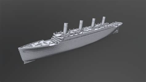 Rms Titanic 1912 Version 3 3d Model By Vandragonde F637002 Sketchfab