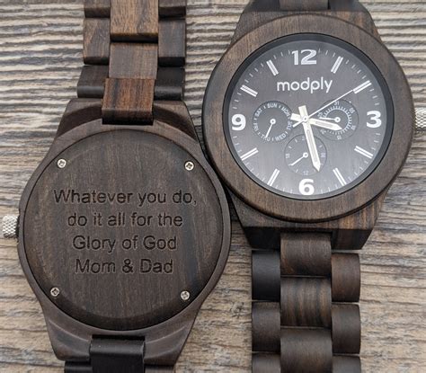 Mom And Dad Watch Personalized Watch Wooden Watch For Men Custom