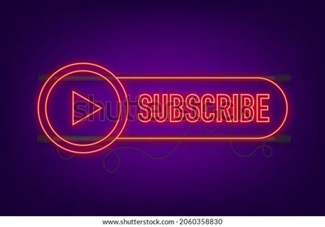 Subscribe Button Template Notification Bell News Stock Vector Royalty