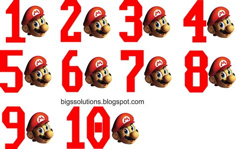 Numeros Mario Bros