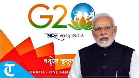 Pm Modi Unveils Logo Theme Website Of India’s G20 Presidency Youtube