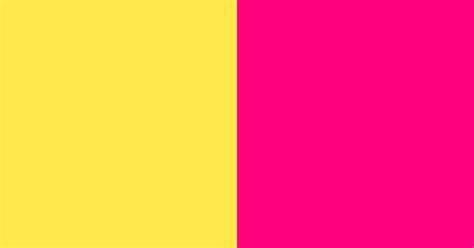 Yellow With Pink Color Scheme Pink