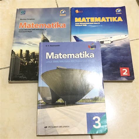 Jual Buku Mtk Matematika Kelompok Wajib Smama 1 2 3 Kelas 10 11 12