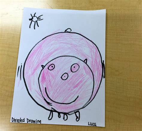 Directed Drawing Pigs Carmel Mountain Preschool
