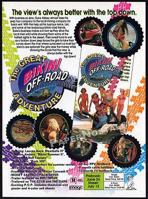 GREAT BIKINI OFF ROAD ADVENTURE Original 1994 Trade AD Movie Promo