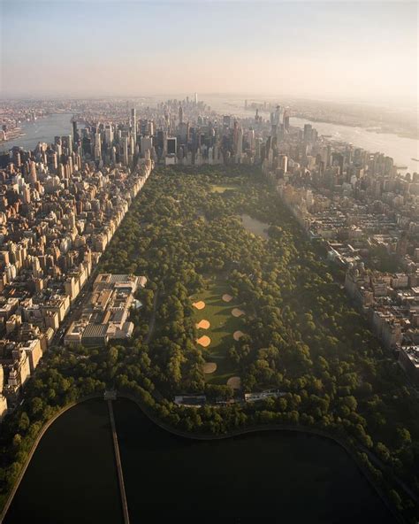 Central Park Nyc New York Life City Aerial View
