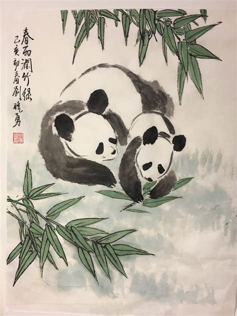 Chinese Brush Painting For Adults Pandas — Bcnc