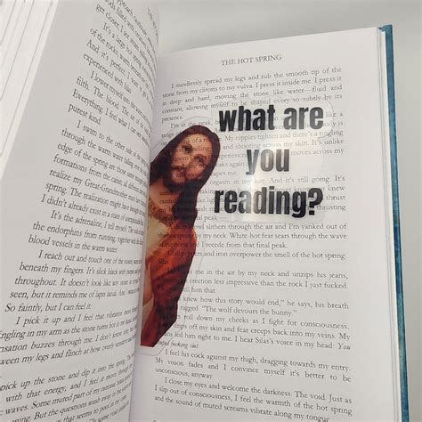 Transparent Peeking Jesus Is That Smut Bookmark Etsy