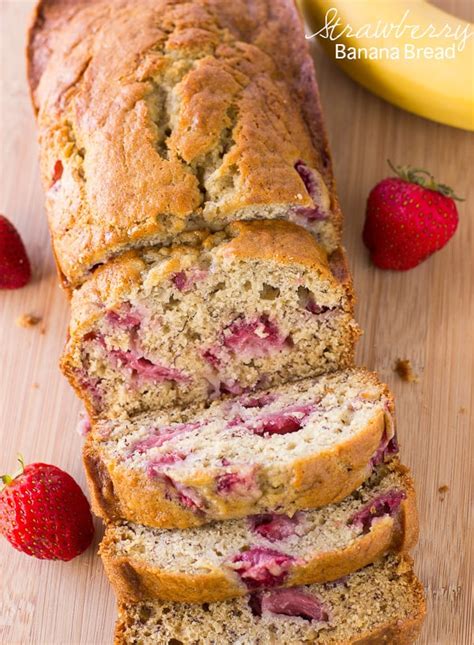 Yummy homemade banana bread that you can adapt to your own tastes and preferences, making this the perfect recipe f. Strawberry Banana Bread | The Recipe Critic