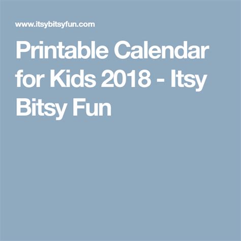 Printable Calendar For Kids 2019 Kids Calendar Printable Calendar