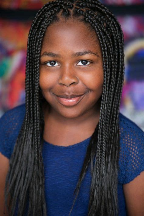 Kid Actress Headshots With Braids Photographed By Brandon Tabiolo